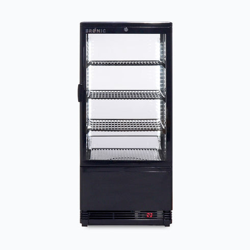 Bromic Flat Glass 78L LED Countertop Beverage Chiller - CT0080G4B